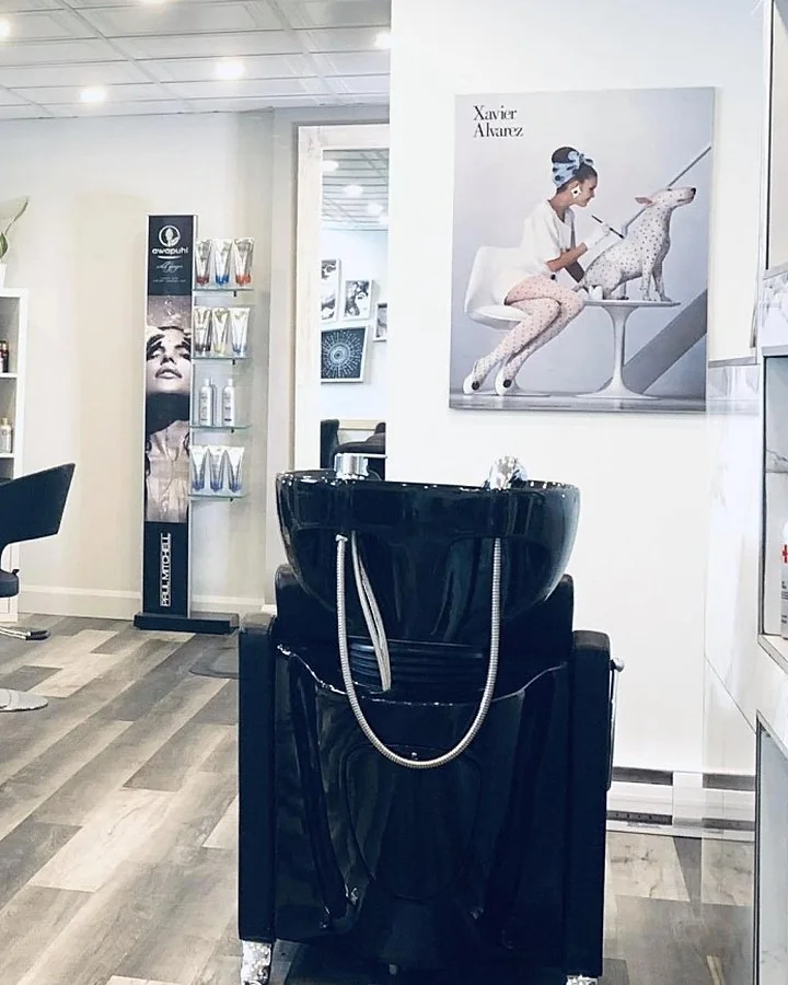 Le bac à shampoing du salon